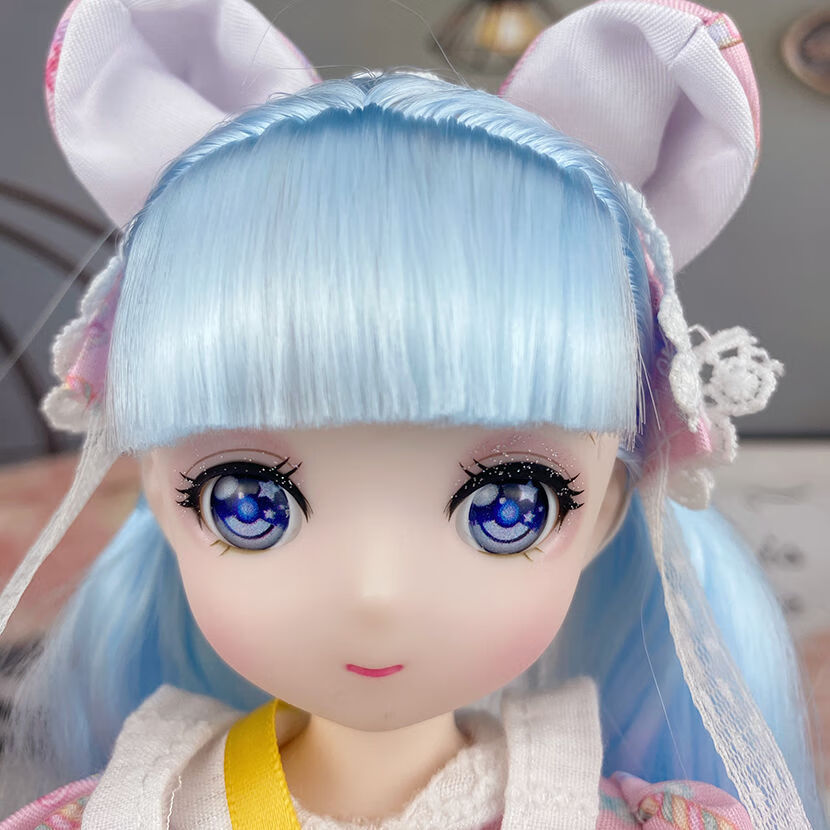 京智造 新网红30厘米小芭比娃娃二次元3d漫画脸6分bjd女孩生日礼物