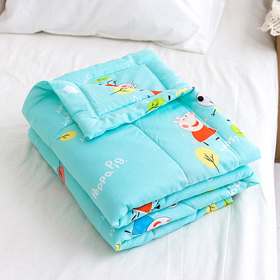 夏凉被儿童被学生夏季薄被宝宝舒香棉空调被单人被小汽车蓝色儿童款