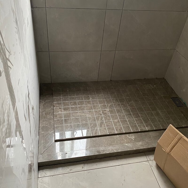 只发江浙沪石材板浴室淋浴房地石大理石天然防滑拉槽定制人造卫生间