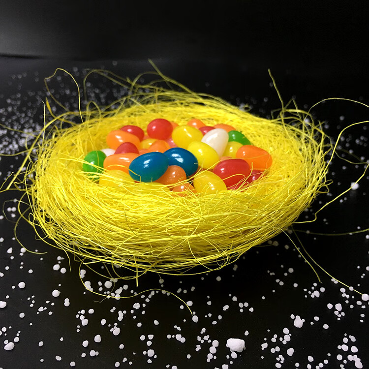 摆盘装饰麻丝金丝仿真鸟巢鸟窝 创意冷菜 意境菜盘饰工具凉菜盘 鸟窝