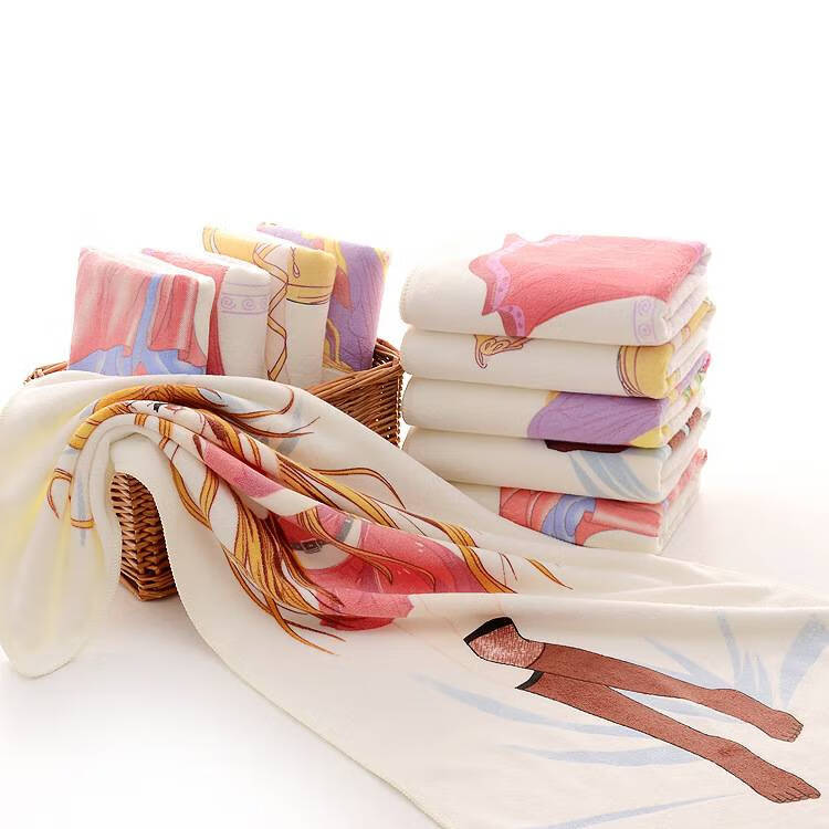 热水变色毛巾变色毛巾真人动漫美女图案遇热水掉色无圣光搞怪礼物衣服