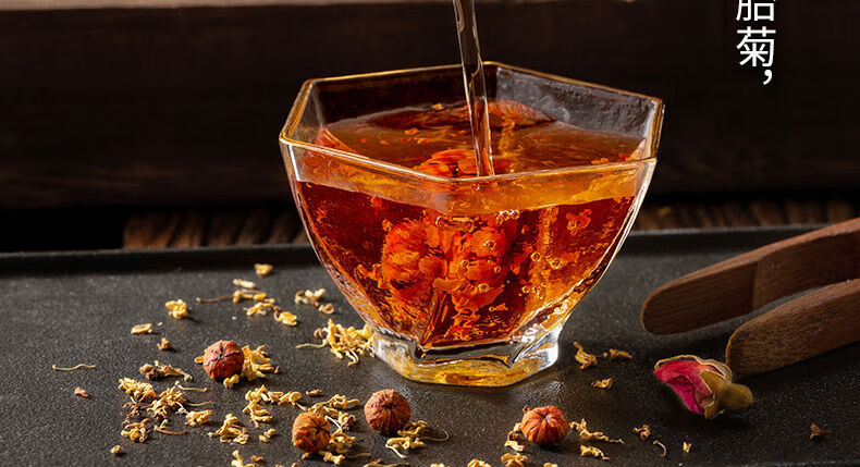 昆仑雪菊胎菊王新疆高海拔特级红血菊米养生茶之选2罐80克