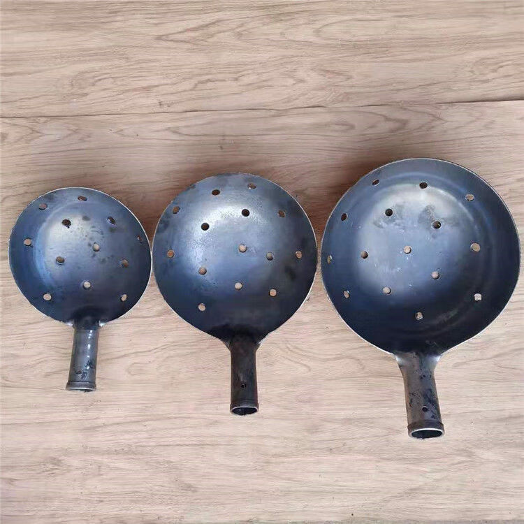 定制适用江苏省钢柄铁勺漏勺铁瓢大铁勺清理下水道淤泥掏粪勺子垂直15