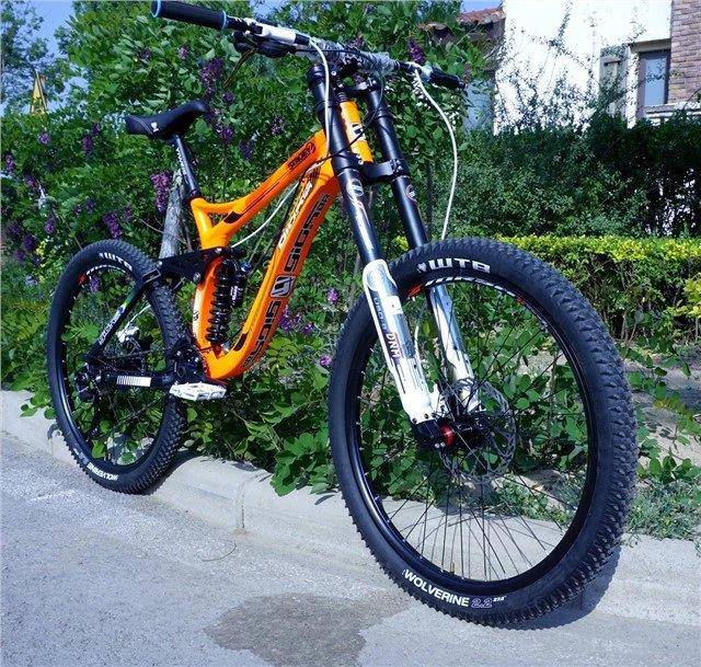 软尾山地车速降 软尾速降山地车xc越野26吋27点5吋双避震山地自行车