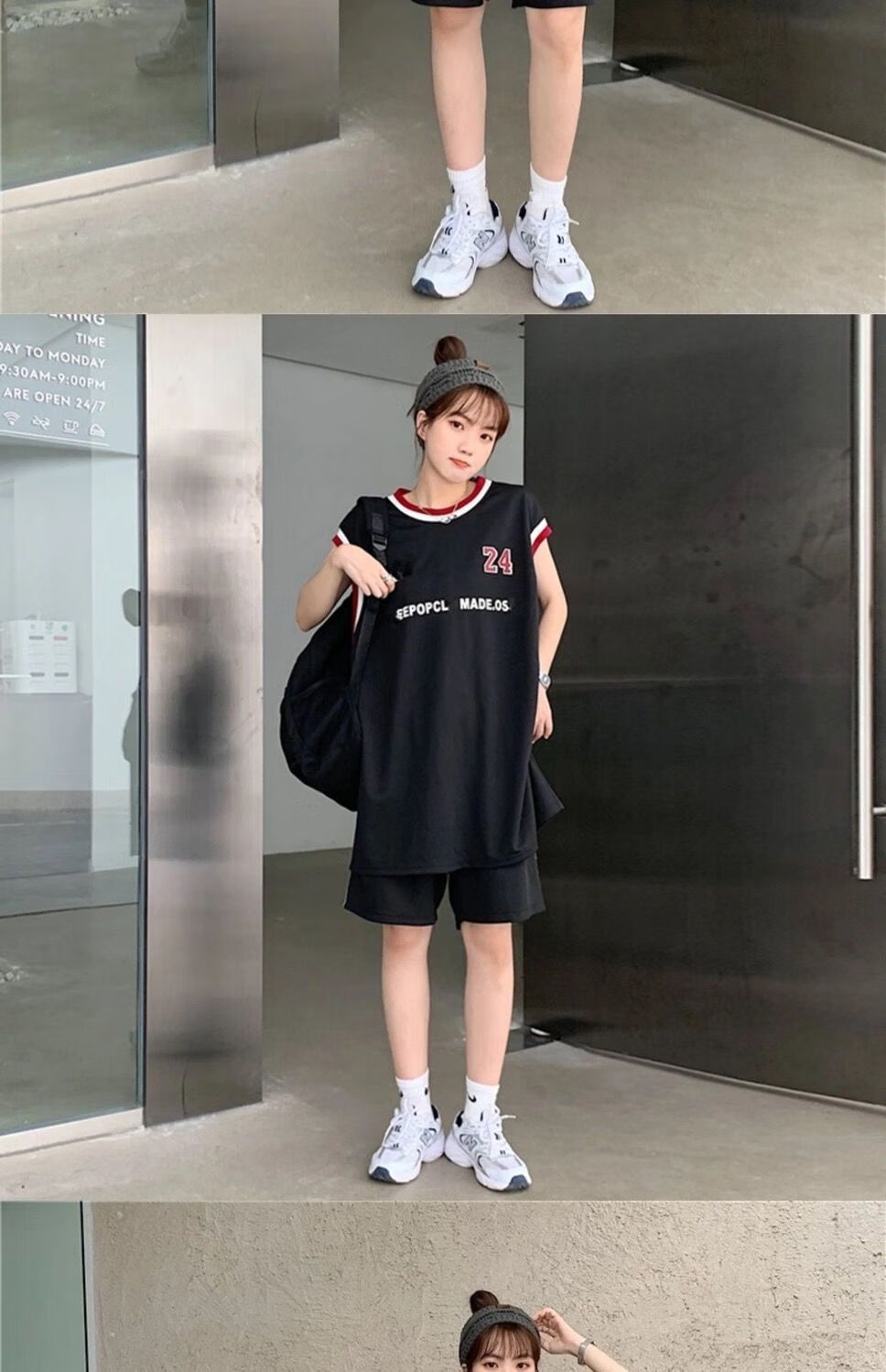 21新款韩版篮球服女生运动套装女学生酷休闲宽松球衣两件套潮q8灰色三