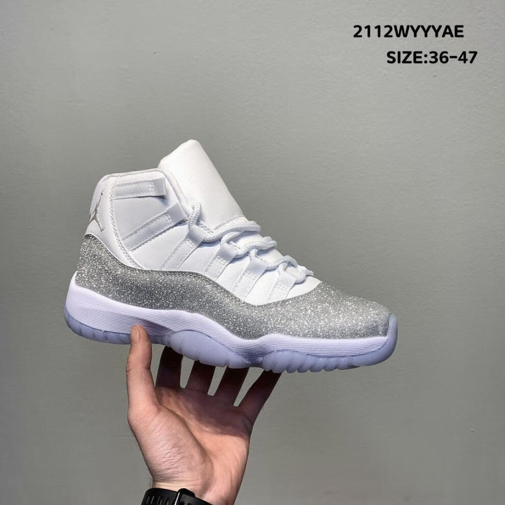 【官方旗舰店】送礼闪粉满天星 纯原平底婚鞋aj篮球鞋婚鞋 aj11满天星