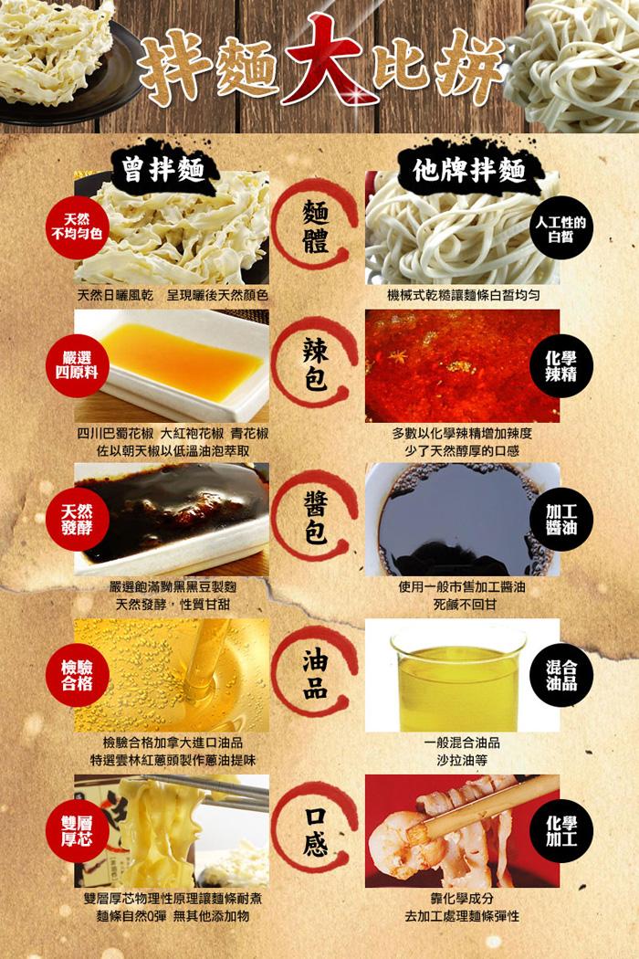 6188折同款曾拌面香葱椒麻手工干拌面非油炸葱油日晒面香辣豆捞一小包
