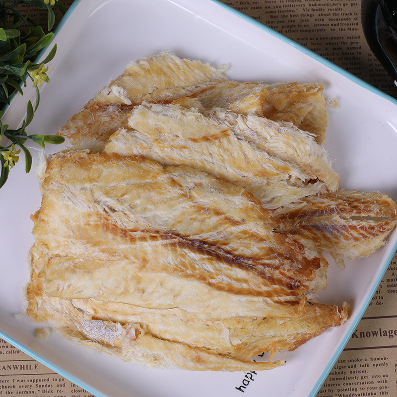 鳕鱼片大包装烤鱼片500g海味零食即食狮子头鱼胶东特产小吃鳕鱼片250g