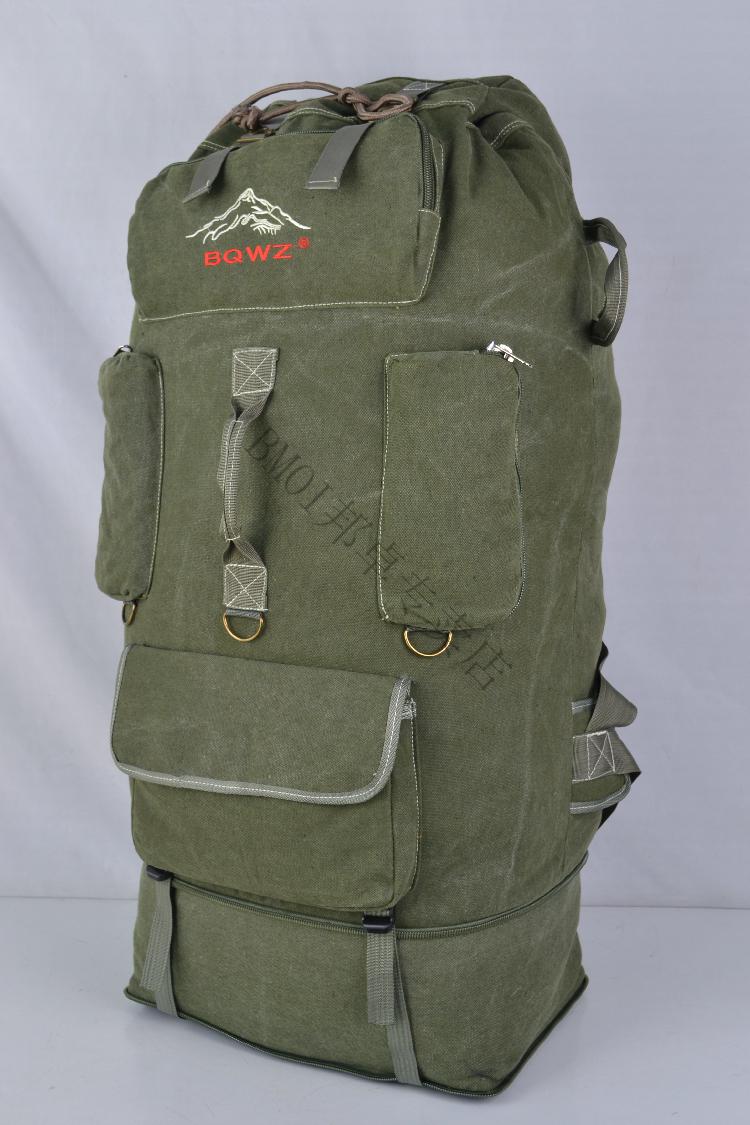 bmoi登山包帆布160l超大容量男士双肩包旅行170l特大号双肩大背包