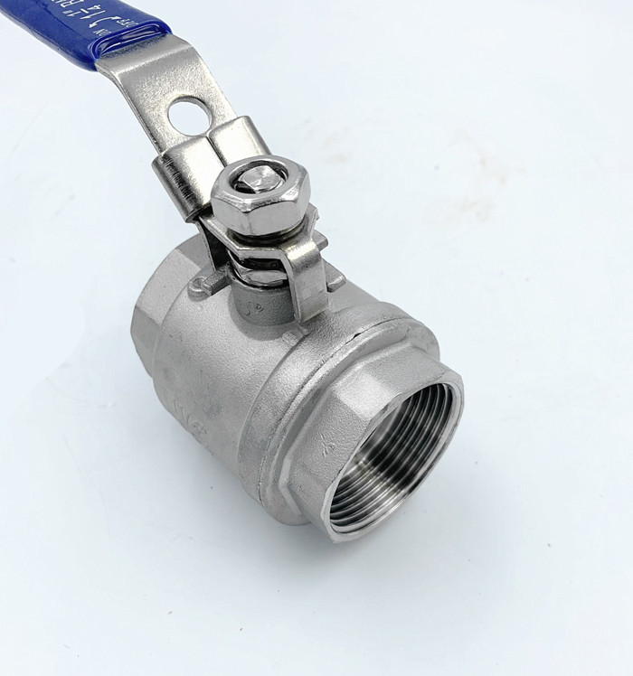 劲诚304不锈钢带锁球阀二片式带锁球阀丝扣两片式带锁球阀4分6分1寸