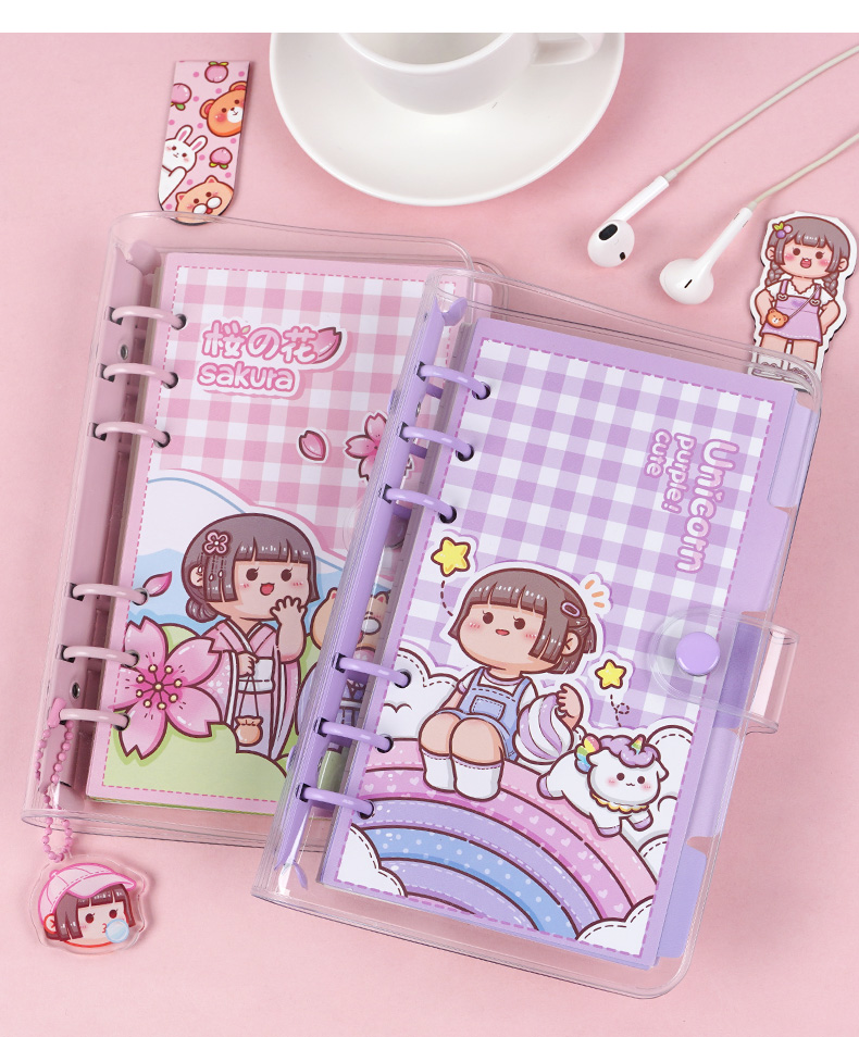 惠阙芸小麻薯手账本套装少女心可爱风礼盒女生活页手帐本离型本网红