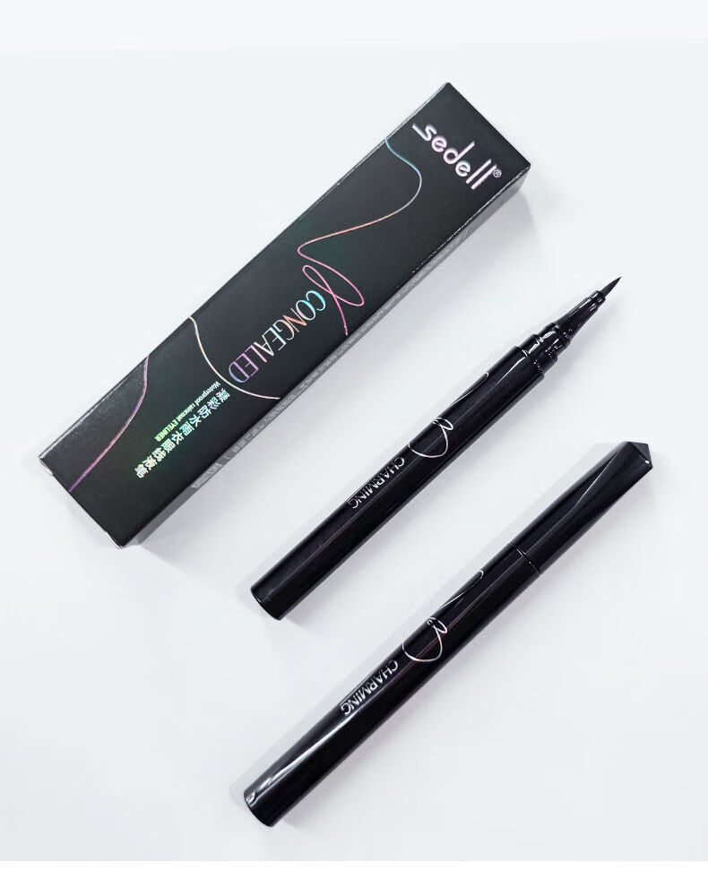 sedell诗黛尔眼线笔防水防汗持久不晕染新手硬头细头超细眼线液笔诗