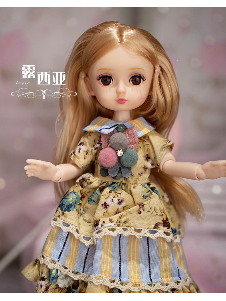 圣诞节礼物 芭比娃娃小号小魔仙芭比洋娃娃玩具套装公主仿真小号30