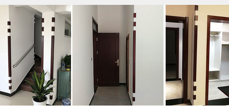 赤红定制条护角条护墙角保护木塑仿实木客厅阳角装饰墙壁包边转角墙体