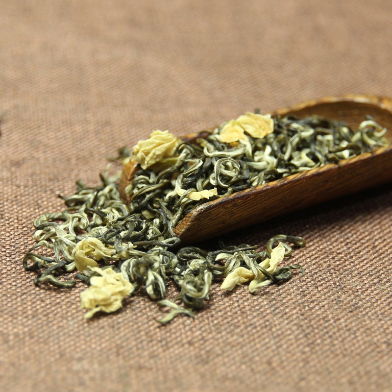 飘雪茉莉花茶2021新茶四川蒙顶飘雪茶叶碧潭浓香型散装500g浓香型250g