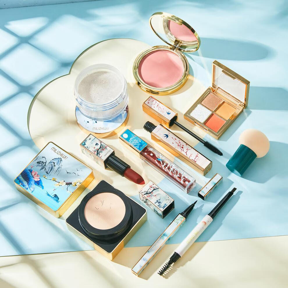 江南风彩妆套装情人节礼物中国风口红化妆品全套抖音同款 江南风彩妆