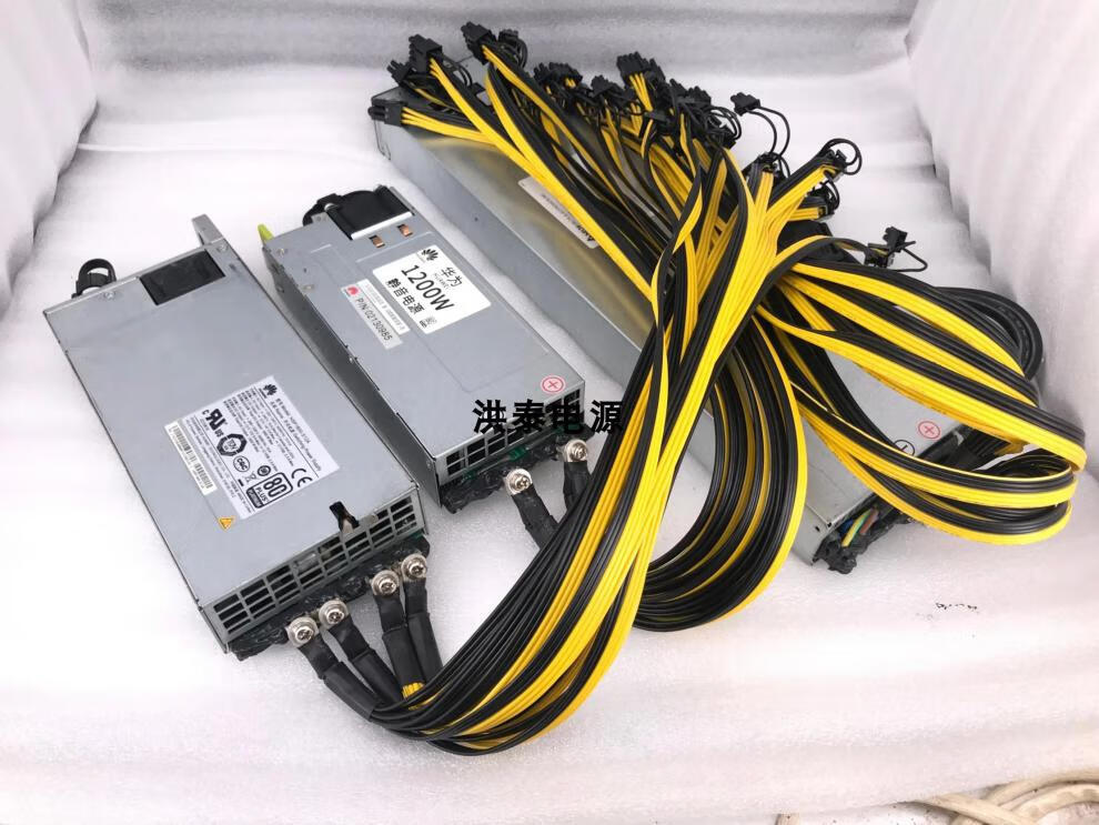 华为服务器铂金电源改装12v1200w/1800w/2000w/3000w静音显卡电源