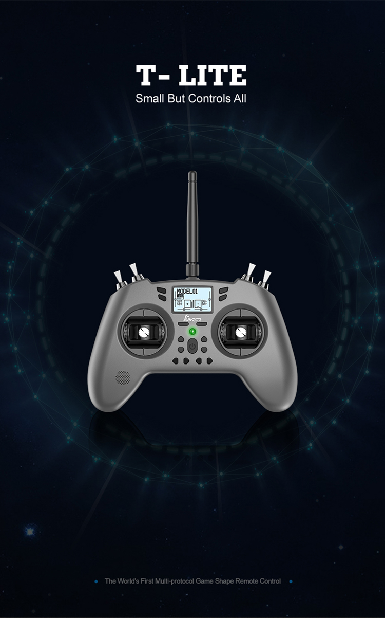 jumpertliteopentx多协议手柄遥控器可升级内置915黑羊fpv遥控器电池4