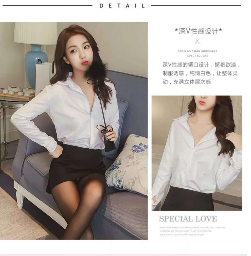 内衣套装诱惑制服学生秘书教师护士性感女装大码秘书套装衬衫短裙丝袜