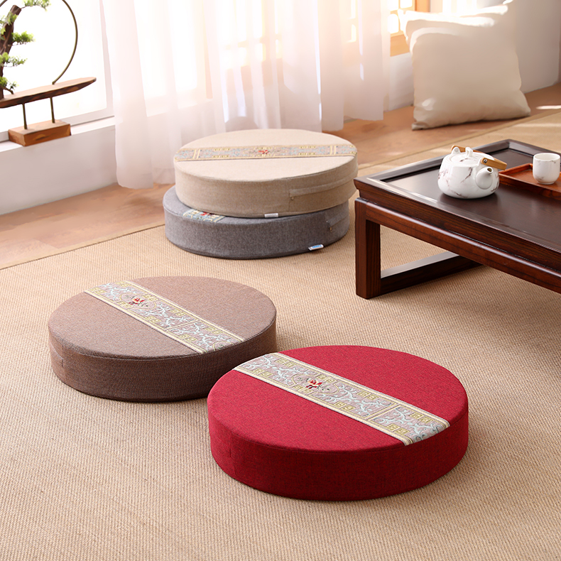 精品拜垫拜佛垫蒲团坐垫打坐禅修垫布艺飘窗垫跪垫拜佛垫中式榻榻米垫