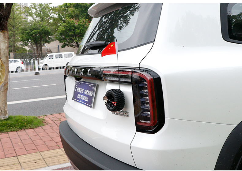 点缤哈弗大狗h6h9h2f7f5装饰小备胎迷你越野后备箱小轮胎爱帜改装 小