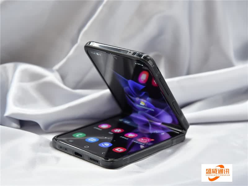 全新5g现货三星357110翻盖三代折叠手机国行激活flip3香槟金128gb官方