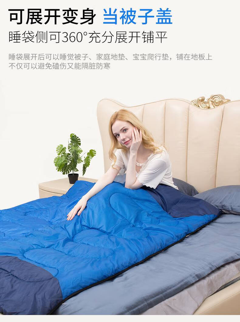 新款北极狼睡袋成人北极狼睡袋户外防潮加厚冬季大人冬天男防寒保暖