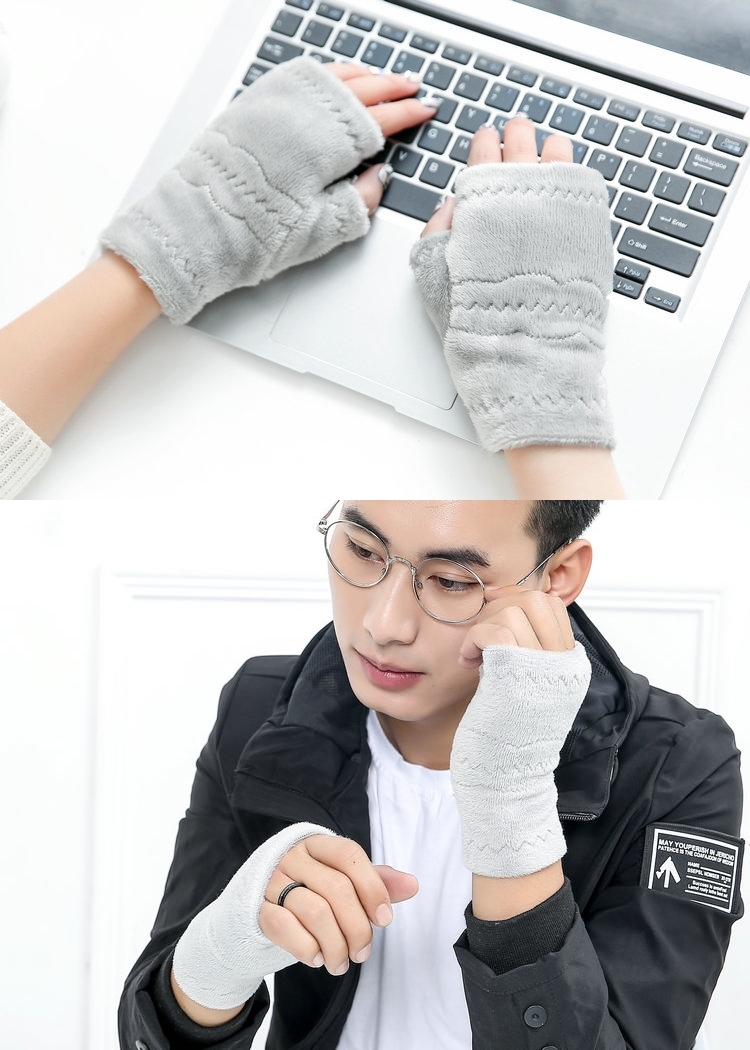 冬天打游戏手冷玩电脑保暖神器体育生训练手套冬季学生手可写男冬