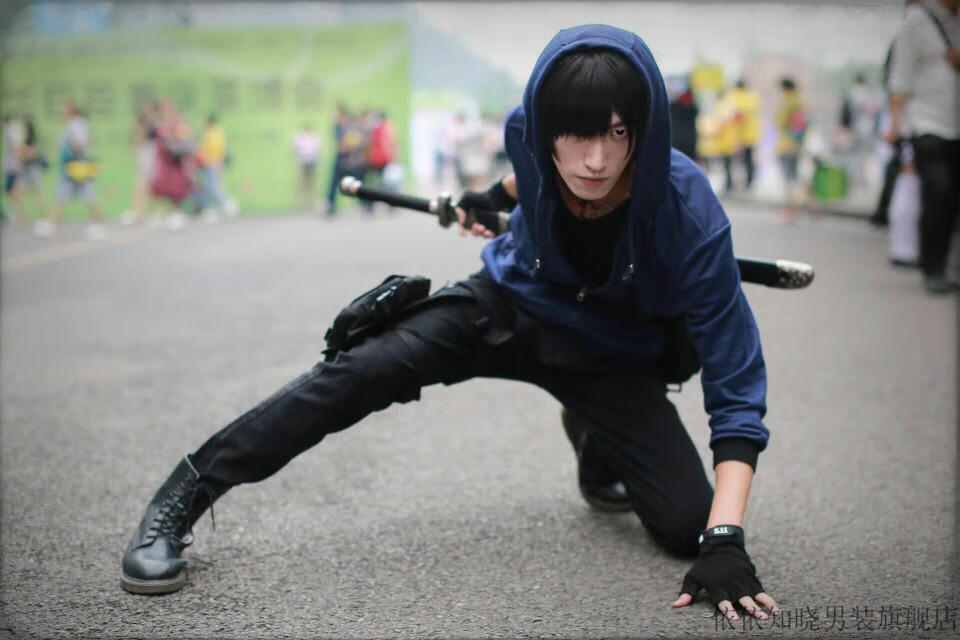 依依知晓 张起灵衣服盗墓笔记卫衣小哥闷油瓶麒麟纹身衣服cos连帽衫