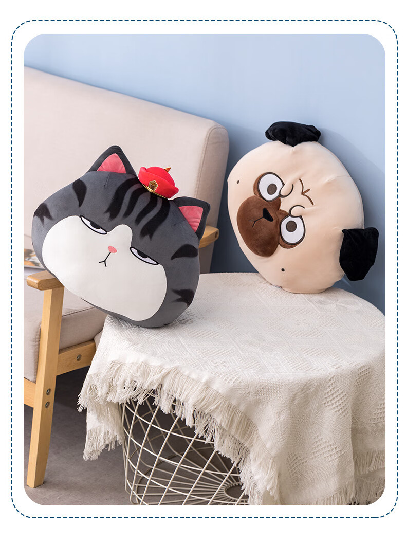 吾皇猫超大吾皇万睡巴扎黑公仔抱枕暖手龙猫娃娃猫咪抱枕玩偶暖手抱枕