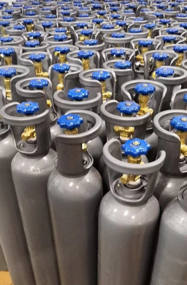 氧气瓶工业用15便携式家用小型焊接鱼运输高压钢罐 10升乙炔瓶【图片