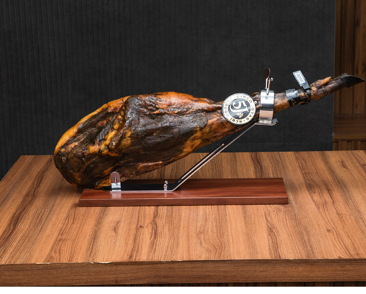 西班牙火腿架伊比利亚高端羊腿架火腿架子 不锈钢刀具套装 实木架子搭