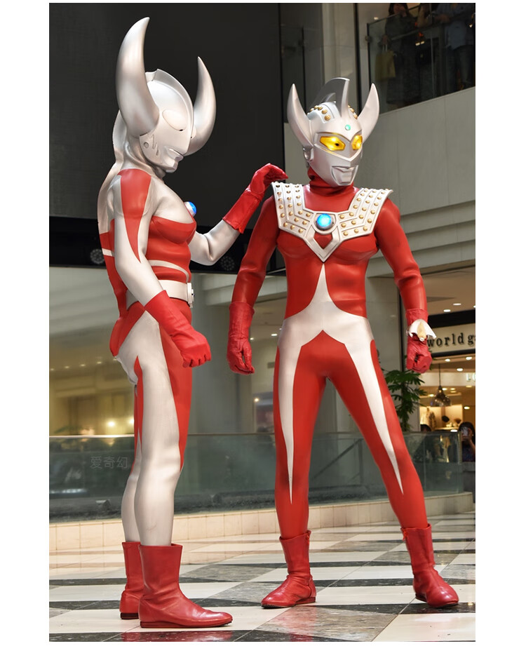 奥特曼cos皮套可穿戴皮套奥特的曼皮套头盔摆件1:1可穿戴身盔甲eva