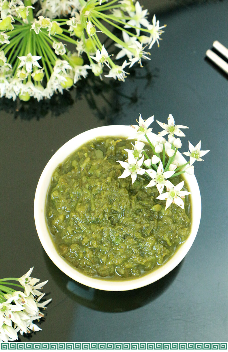 野生韭菜花锡盟手工韭菜花酱火锅蘸料佐餐调味 野韭花酱500g【图片