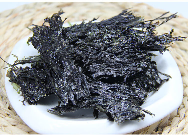 赣香婆 舟山特产幼嫩紫菜干货大片紫菜汤冲泡即食 紫菜四袋【图片