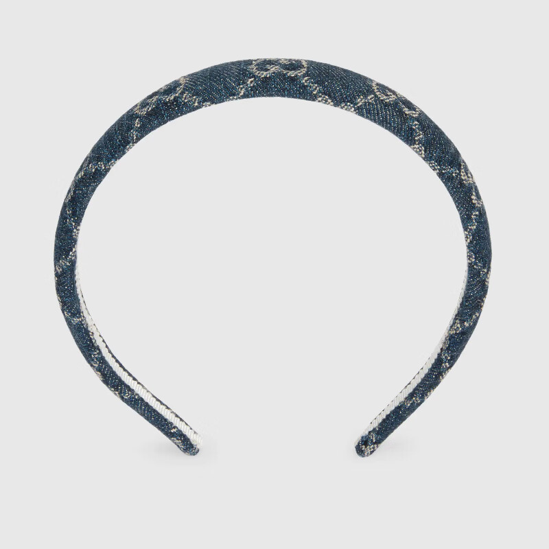 gucci古驰新款女士gg发带提花牛仔材质发箍潮流时尚配饰下单订购牛仔