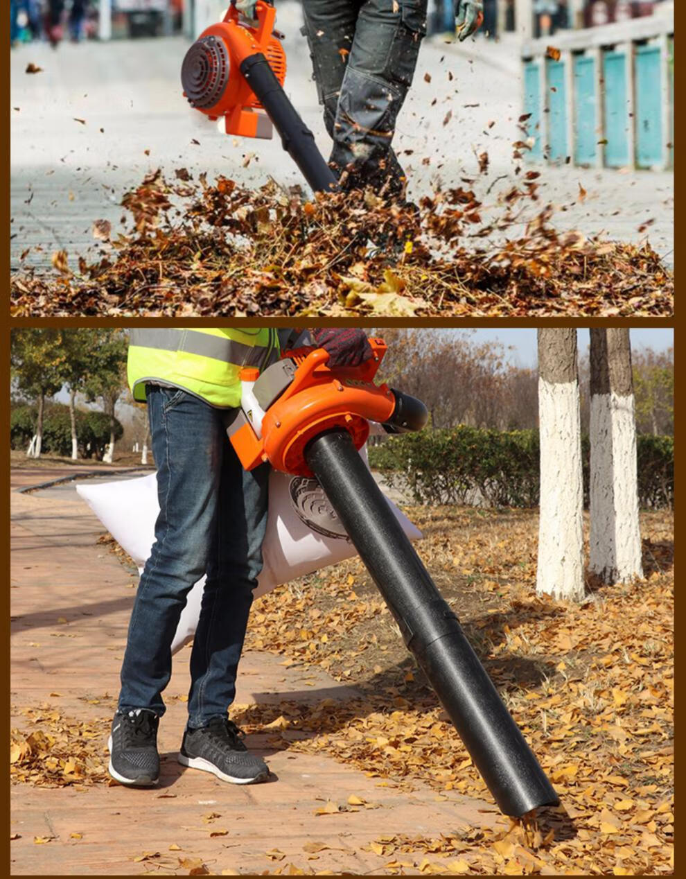 吸树叶的机器雅马哈手提式汽油吹风机大功率吹吸树叶吹吸杂草枯叶汽油