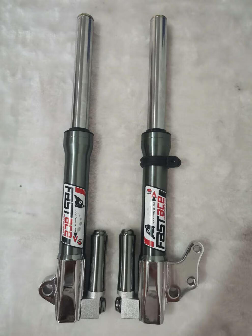 法斯特27芯30芯前减震福喜巧格战速电摩前减橙色款400长27芯前减