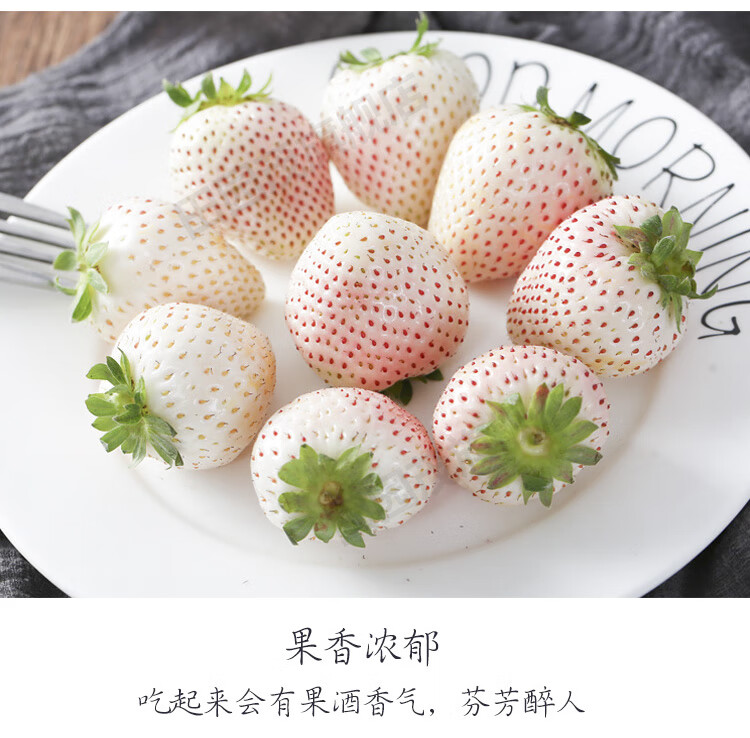 情人节礼物丨顺丰空运淡雪草莓日本白雪公主白色天使进口品种新鲜当季