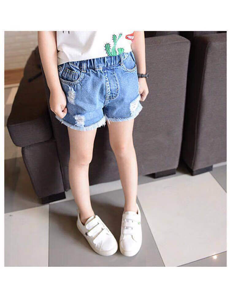 女童短裤外穿新款夏装半裤儿童裤子五分裤中大童牛仔