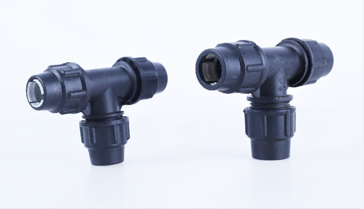 pe快接三通pe快速接头pe等径三通配件接头自来水管件接头20253220