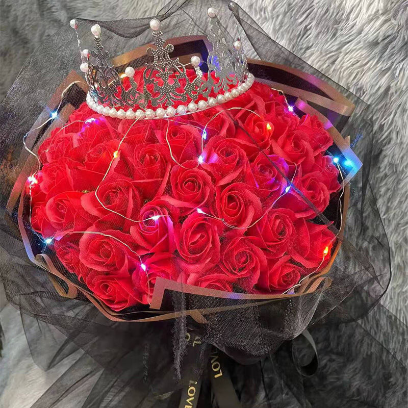99朵婚纱款红玫瑰(  灯丝 皇冠)【图片 价格 品牌 报价】-京