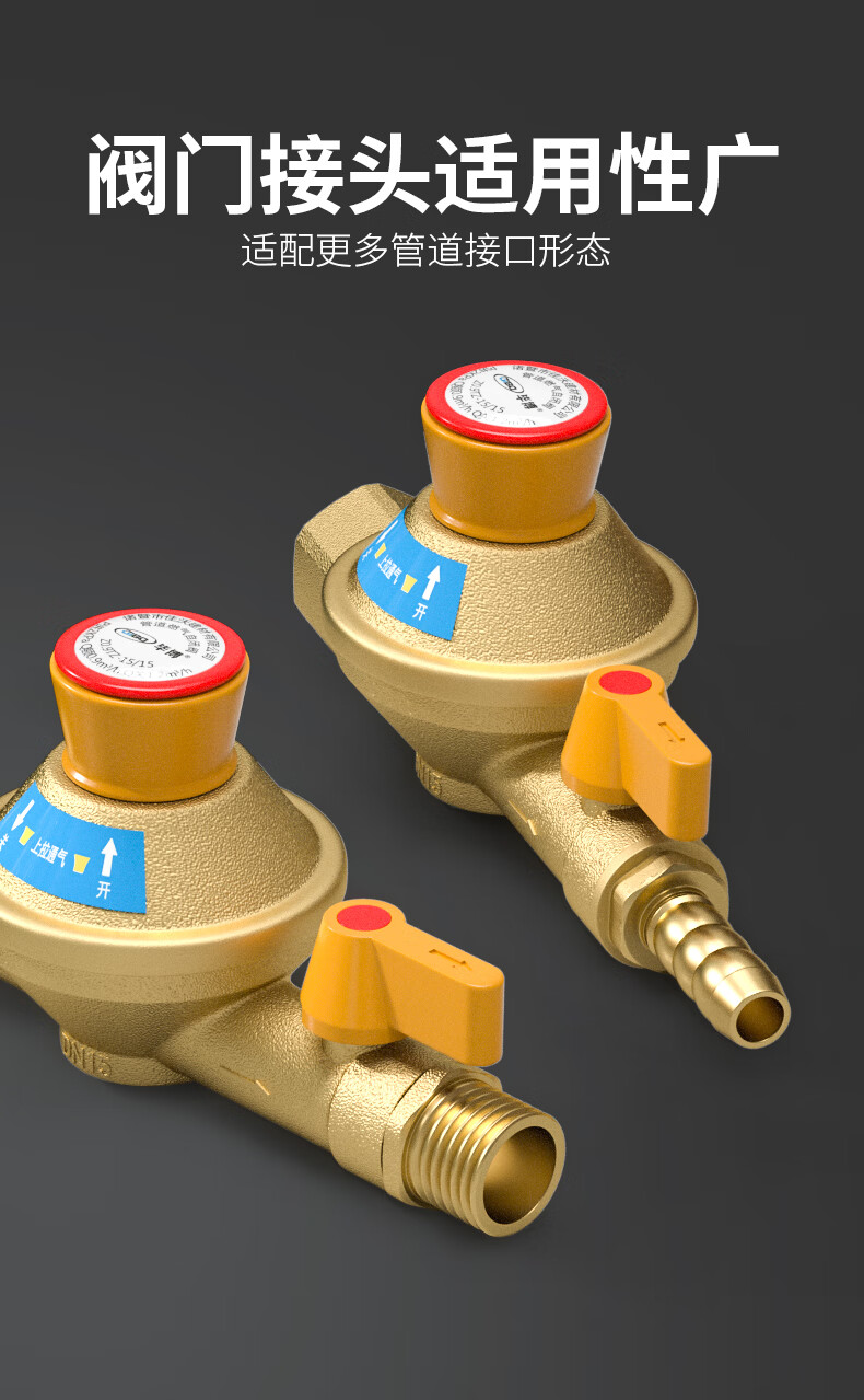 燃气自闭安全阀家用天然气燃气管道自闭阀漏气自动断气保护泄露防漏超