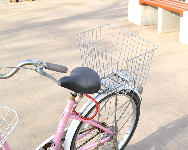 自行车后车筐带盖大号山地车后座篮单车篮子筐宠物篮菜篮学生书包