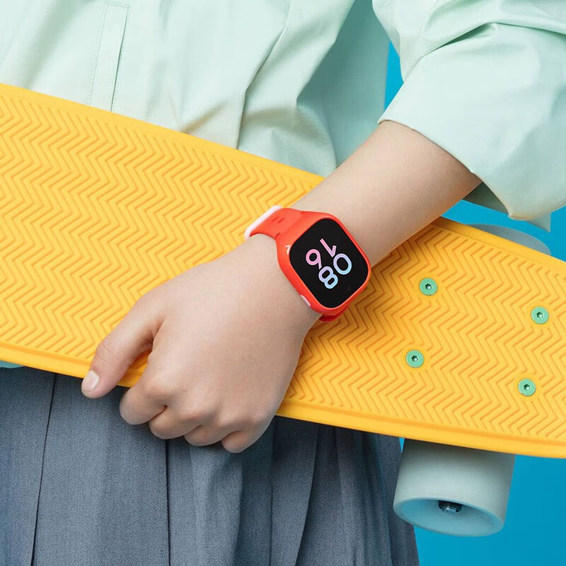 年货节小米米兔儿童电话手表u1智能学生定位防水通话红色默认