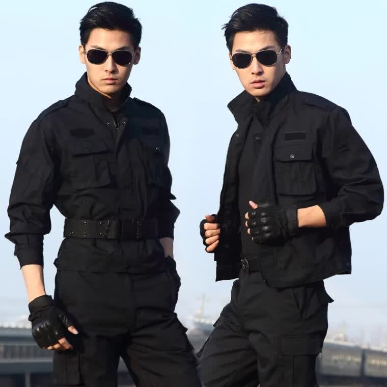 漾漾虹(younghounes)春秋季作训服套装男长袖保安工作服新式迷彩服