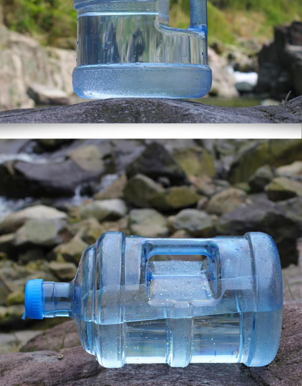 罗菲娜加厚食品级家用饮水机桶小矿泉纯净水桶手提pc桶装水桶75升5l