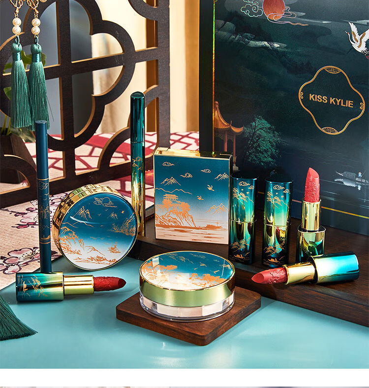 中国风雕花口红礼盒口红套装彩妆套装化妆品套装美妆套盒送女朋友妈妈