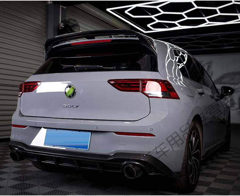 碳纤维顶翼 适用大众八代高尔夫8尾翼改装件gti rline定风翼 gti车型