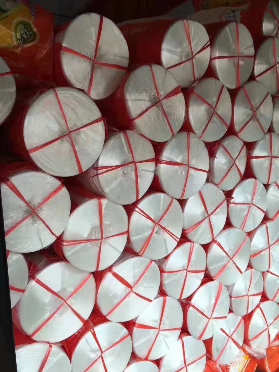 全新料塑料绳子捆扎绳打包绳包装绳撕裂膜带草球绳扎口绳 全新料蓝色2